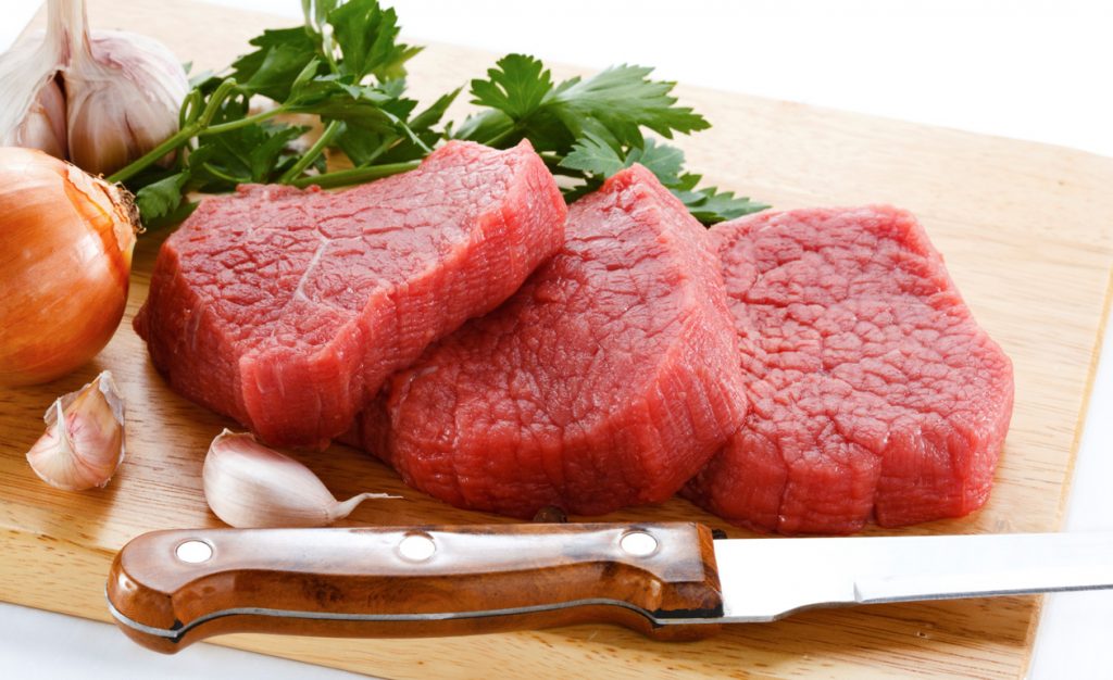 A carne vermelha é rica em proteínas