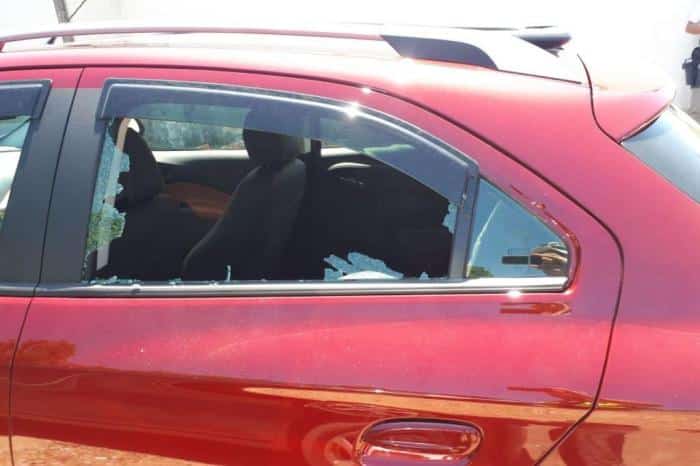 carro trancado sol cão