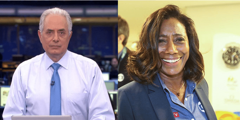 Willian Waack e Gloria Maria amizade