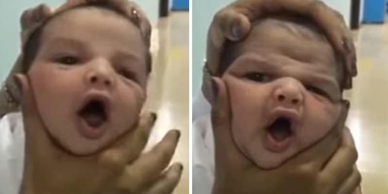 Enfermeiras riem enquanto ‘amassam’ rosto de bebê. Mas ‘brincadeira’ custaria caro a elas