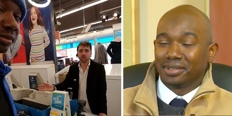 Vendedores pedem para homem pagar por roupa que está vestindo e provam que racismo existe