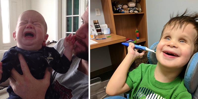 Pai encontra técnica para ajudar filho