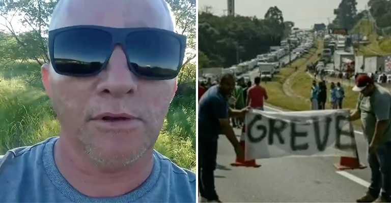 Famílias emocionam a internet com vídeos recebidos dos caminhoneiros que participam da greve há 7 dias