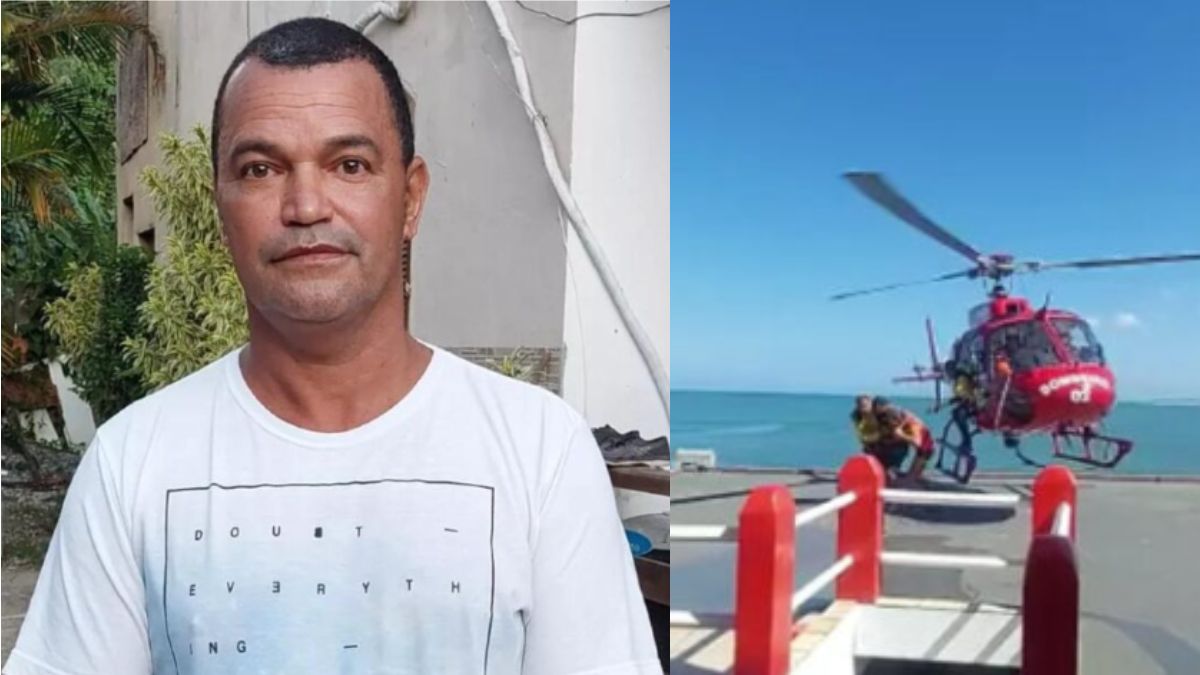 Brasileiro é resgatado depois de passar 5 dias isolado numa ilha.