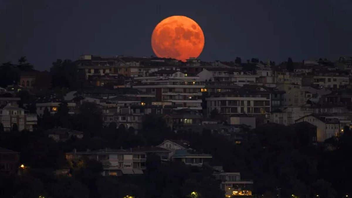 Última SuperLua do ano ilumina o céu em várias partes do mundo