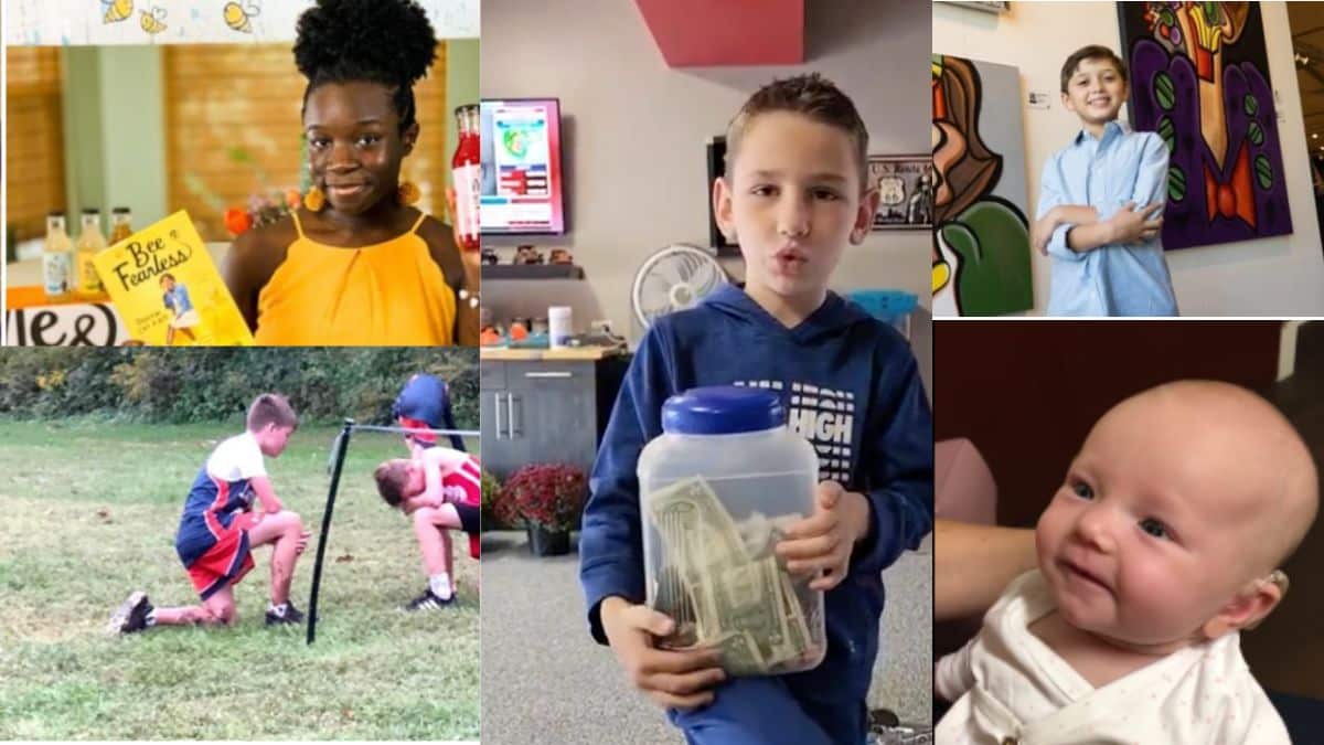 5 crianças que deixaram o mundo melhor esta semana.