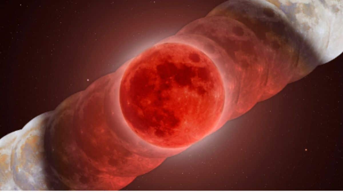 Uma imagem impressionante do Eclipse Lunar