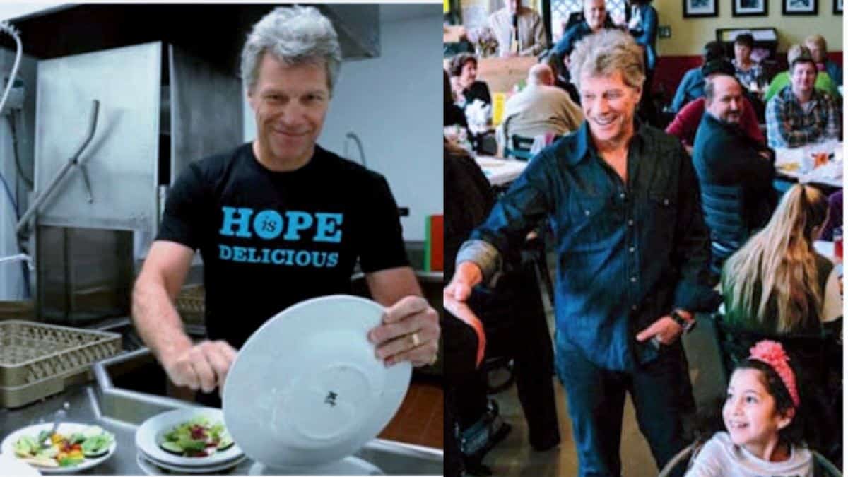 Bon Jovi abriu 2 restaurantes onde pessoas carentes podem comer de graça.